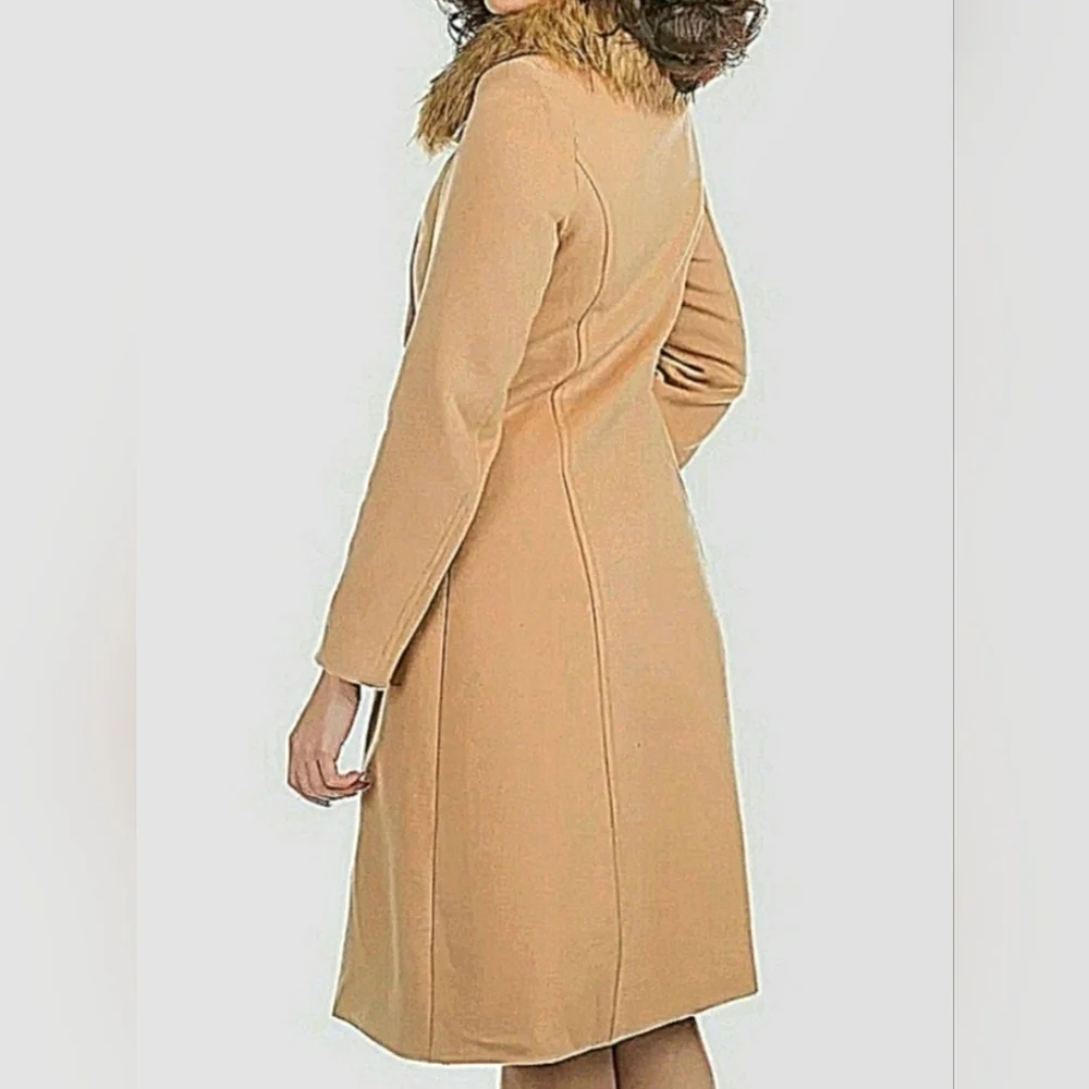 NWT Hearts and Roses 3874 Chrissette Coat/ Detachable Faux Fur Collar Size 14 - Picture 12 of 12